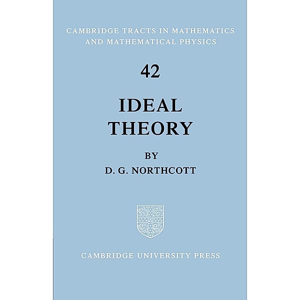 Ideal Theory, D. G. Northcott