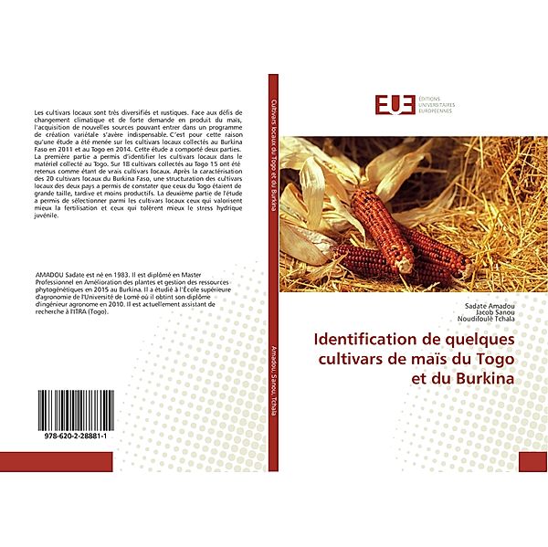 Identification de quelques cultivars de maïs du Togo et du Burkina, Sadate Amadou, Jacob Sanou, Noudifoulè Tchala