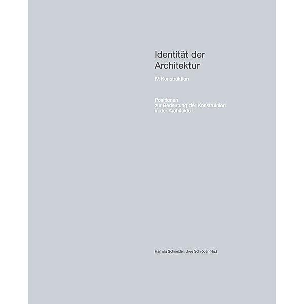 Identität der Architektur.Bd.4