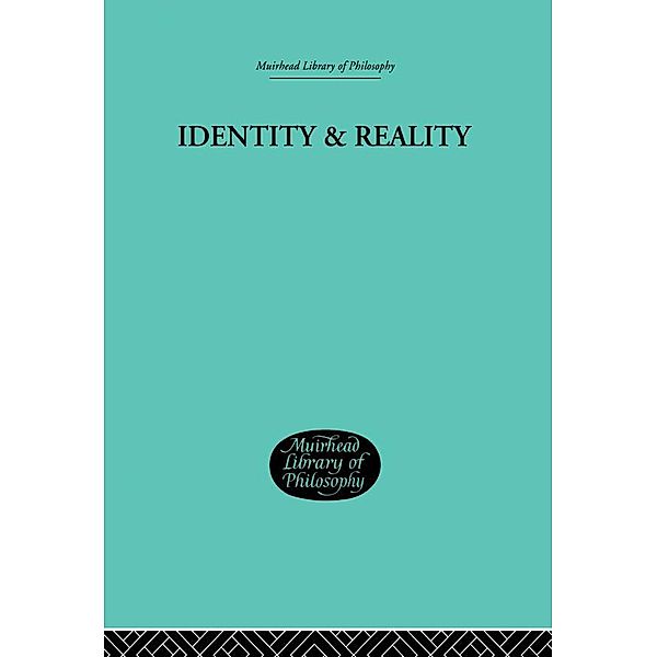 Identity & Reality, Emile Meyerson