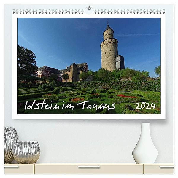 Idstein im Taunus (hochwertiger Premium Wandkalender 2024 DIN A2 quer), Kunstdruck in Hochglanz, Gerald Wolf