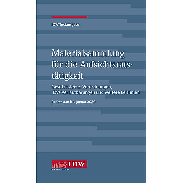 IDW, Materialsammlung für die Aufsichtsratstätigkeit