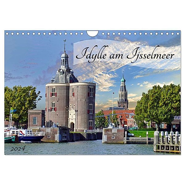 Idylle am Ijsselmeer (Wandkalender 2024 DIN A4 quer), CALVENDO Monatskalender, Claudia Kleemann