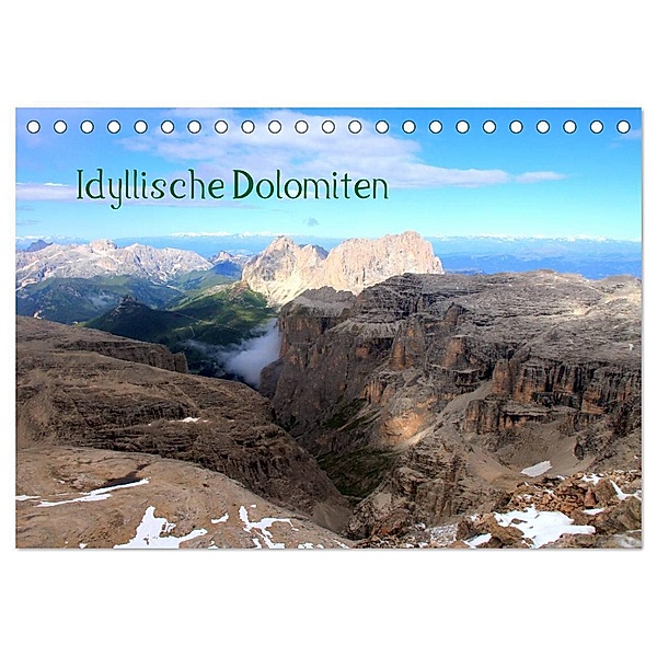 Idyllische Dolomiten (Tischkalender 2024 DIN A5 quer), CALVENDO Monatskalender, Gerhard Albicker