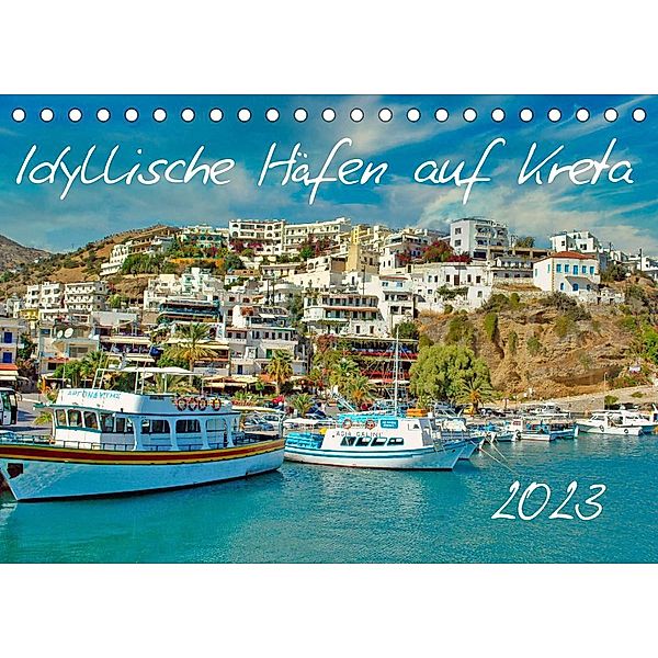 Idyllische Häfen auf Kreta (Tischkalender 2023 DIN A5 quer), Claudia Kleemann
