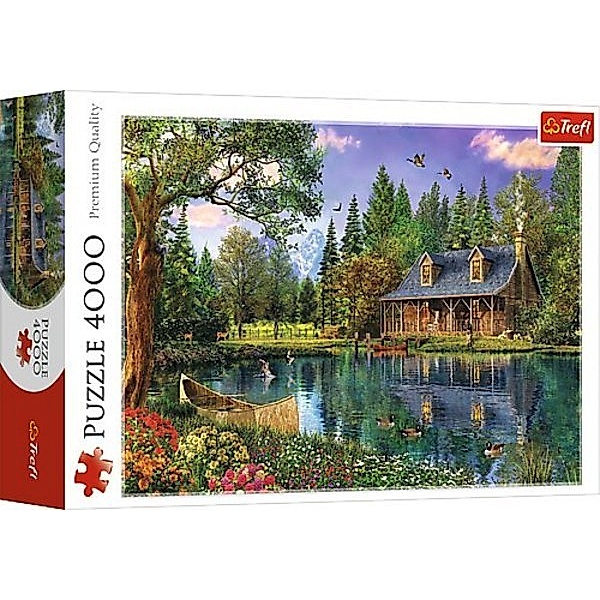 Trefl Idyllische Hütte am See (Puzzle)