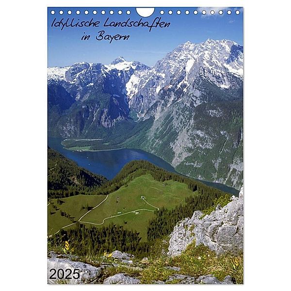 Idyllische Landschaften in Bayern (Wandkalender 2025 DIN A4 hoch), CALVENDO Monatskalender, Calvendo