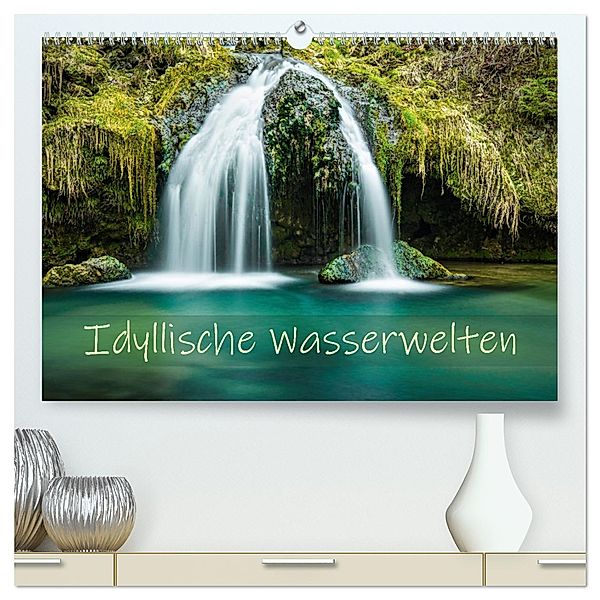 Idyllische Wasserwelten (hochwertiger Premium Wandkalender 2025 DIN A2 quer), Kunstdruck in Hochglanz, Calvendo, Monika Scheurer