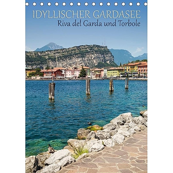 IDYLLISCHER GARDASEE Riva del Garda und Torbole (Tischkalender 2017 DIN A5 hoch), Melanie Viola
