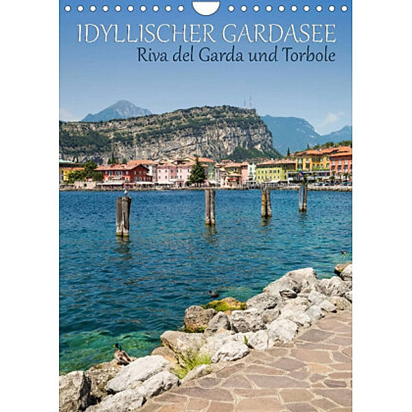 IDYLLISCHER GARDASEE Riva del Garda und Torbole (Wandkalender 2022 DIN A4 hoch), Melanie Viola