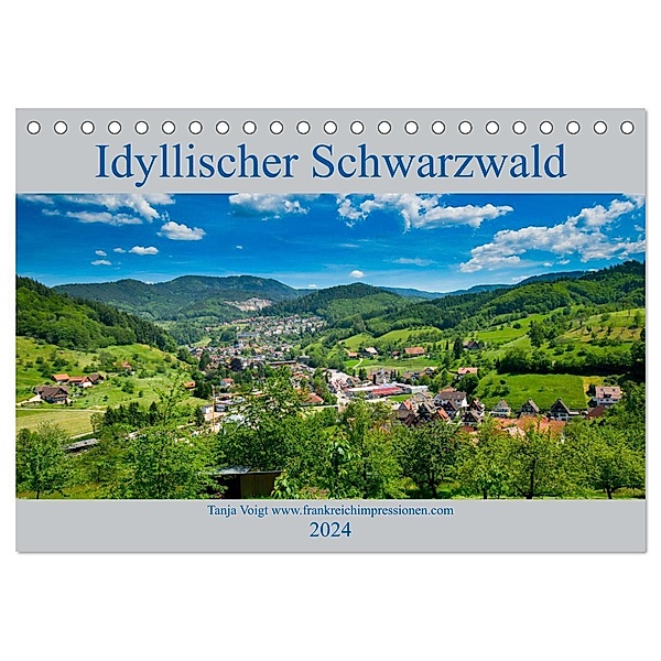 Idyllischer Schwarzwald (Tischkalender 2024 DIN A5 quer), CALVENDO Monatskalender, Tanja Voigt