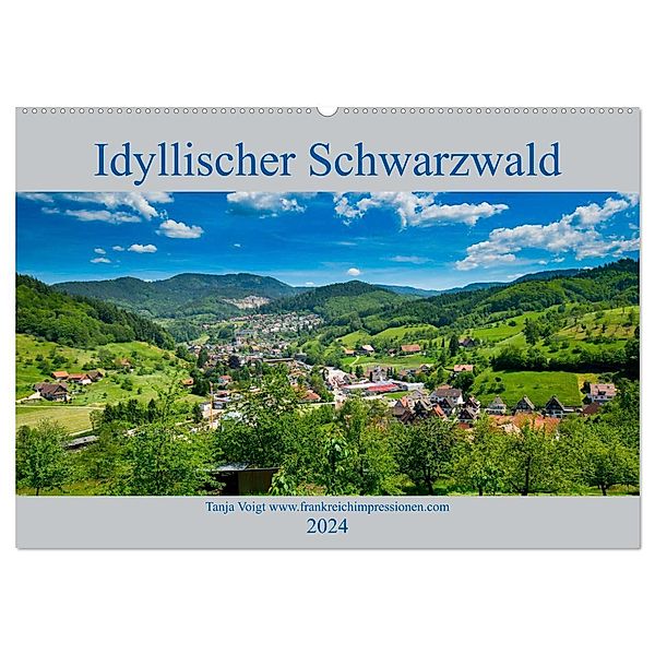 Idyllischer Schwarzwald (Wandkalender 2024 DIN A2 quer), CALVENDO Monatskalender, Tanja Voigt