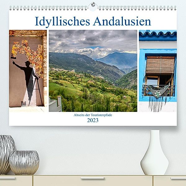 Idyllisches Andalusien (Premium, hochwertiger DIN A2 Wandkalender 2023, Kunstdruck in Hochglanz), Brigitte Dürr