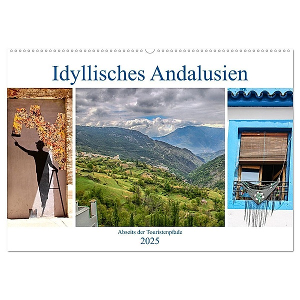 Idyllisches Andalusien (Wandkalender 2025 DIN A2 quer), CALVENDO Monatskalender, Calvendo, Brigitte Dürr