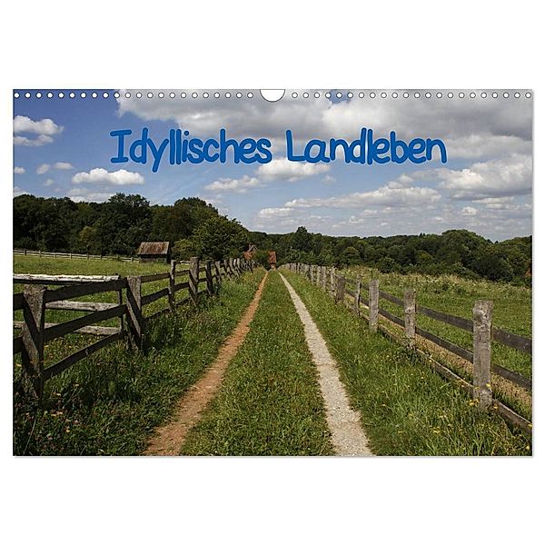 Idyllisches Landleben (Wandkalender 2024 DIN A3 quer), CALVENDO Monatskalender, Antje Lindert-Rottke