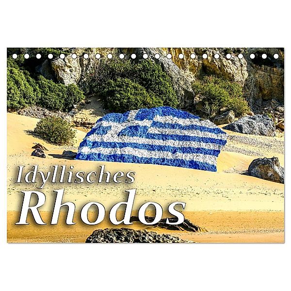 Idyllisches Rhodos (Tischkalender 2024 DIN A5 quer), CALVENDO Monatskalender, Harry Kübler