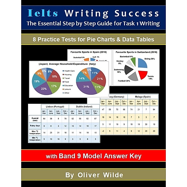 Ielts Writing Success. The Essential Step By Step Guide for Task 1 Writing.  8 Practice Tests for Pie Charts & Data Tables. w/Band 9 Answer Key & On-line Support., Oliver Wilde