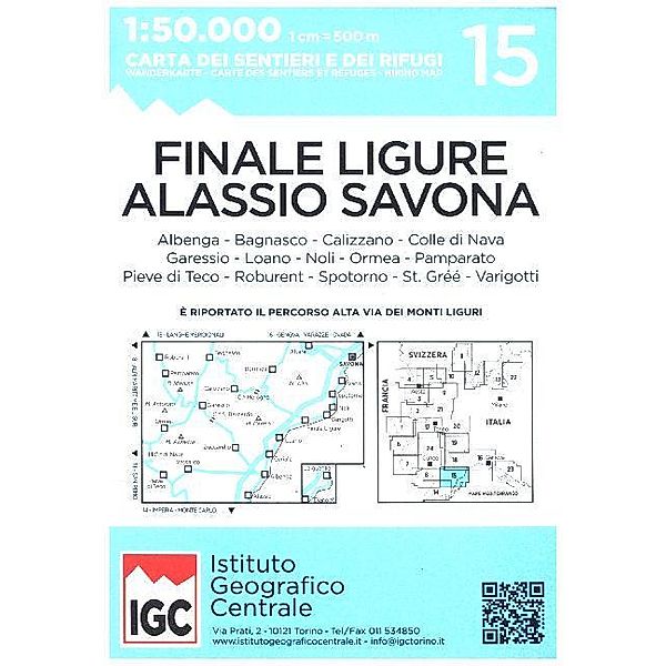 IGC Wanderkarte Finale Ligure - Alassio - Savona