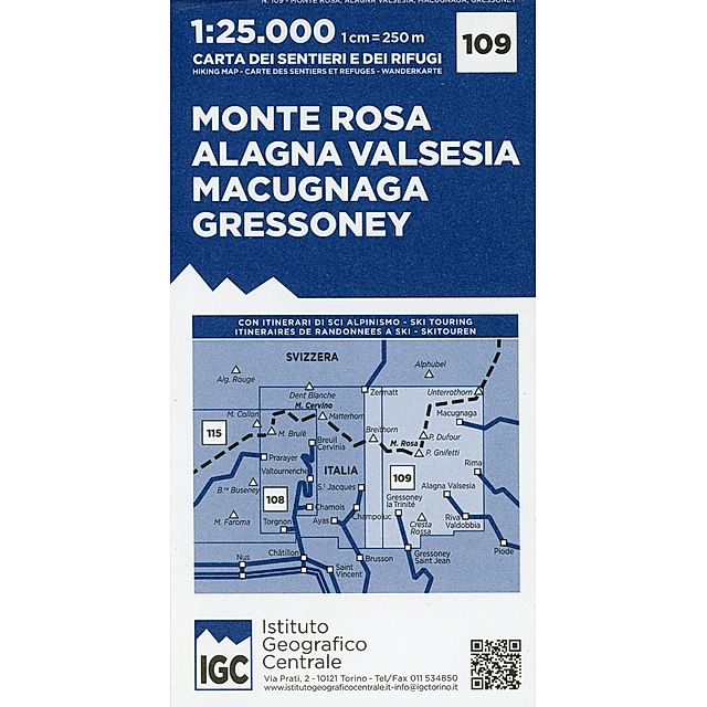 IGC Wanderkarte Monte Rosa, Alagna Valesia, Macugnaca, Gressoney Buch  versandkostenfrei bei Weltbild.ch bestellen