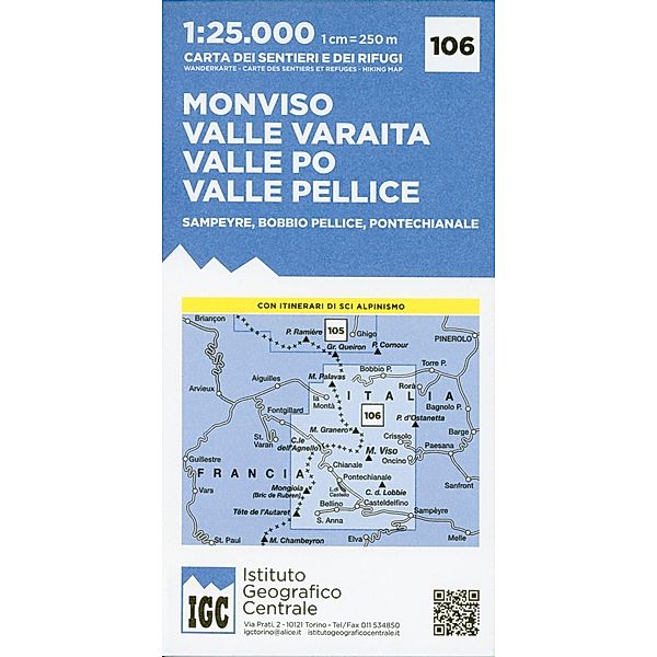 IGC Wanderkarte Monviso