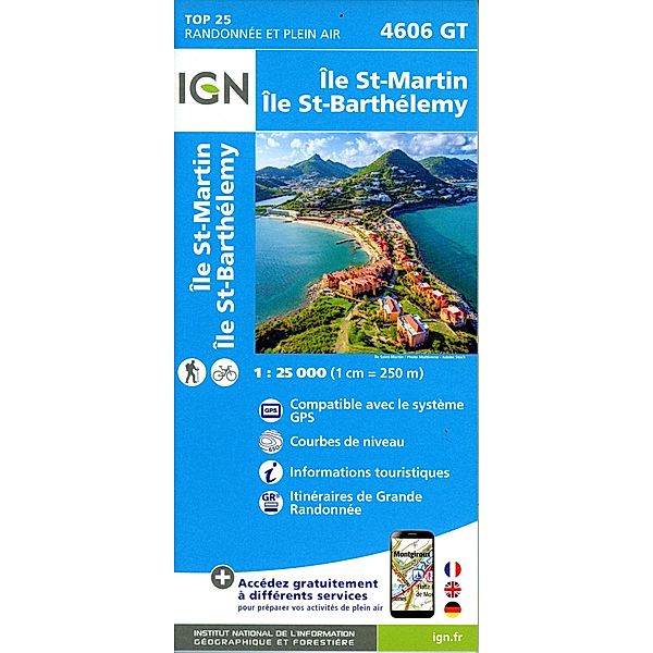 IGN Cartes DOM / 4606GT / 4606GT Ile St-Martin - Ile Saint Barthelemy