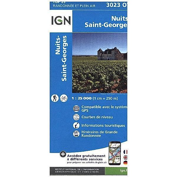 IGN Karte, Carte de randonnée (et plein air) Nuits-St-Georges