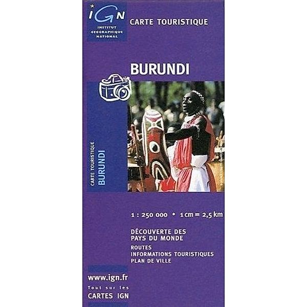 IGN Karte, Carte touristique Burundi