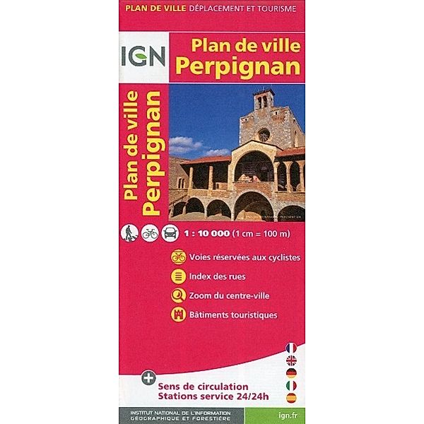 IGN Karte, Plan de ville Perpignan