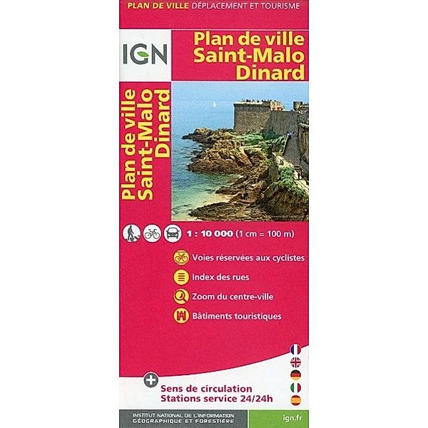 IGN Karte, Plan de ville Saint Malo, Dinard