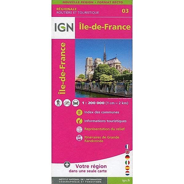 IGN Karte, Régionale Routière et Touristique / NR03 / IGN Karte, Régionale Routière et Touristique Île-de-France