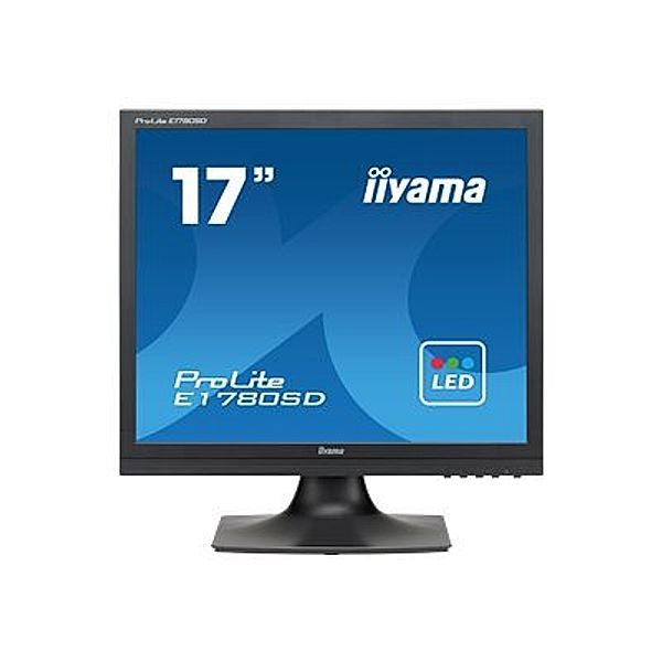 IIYAMA Prolite E1780SD-B1 43cm 17Zoll 5000000:1 ACR 5ms DVI 250cd/m  Lautsprecher 2x1W schwarz