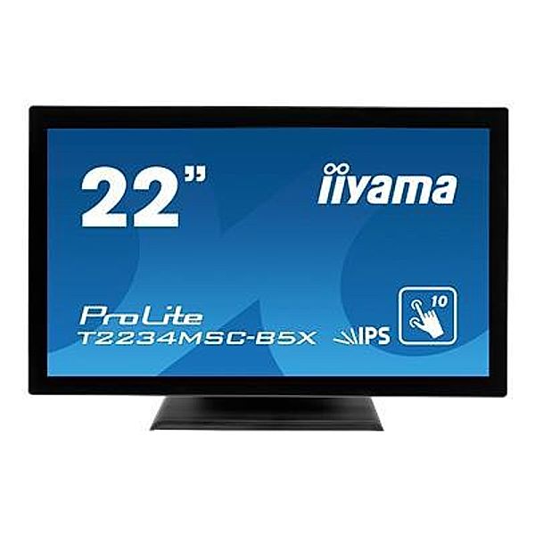 IIYAMA ProLite T2234MSC-B5X Anzeige 55,88Cm 22Zoll PCAP 10pt Touchscreen mit IPS Technologie