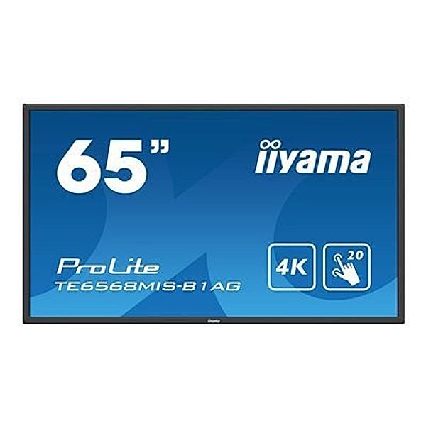 IIYAMA ProLite TE6568MIS-B1AG 164cm 65Zoll 20-Points Touch Screen 3840x2160 IPS-Direct LED panel Full Metal Housing