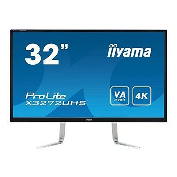 IIYAMA ProLite X3272UHS-B1 Display 80cm 32Zoll VA panel with 4K resolution HDMI DisplayPort integrated  speakers  and a headphone