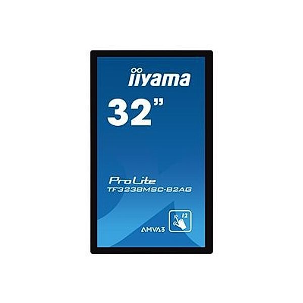 IIYAMA TF3238MSC-B2AG 81cm 32Zoll Projective Capacitive 12-Points Touch Full HD Bezel Free AMVA3 Open Frame AG