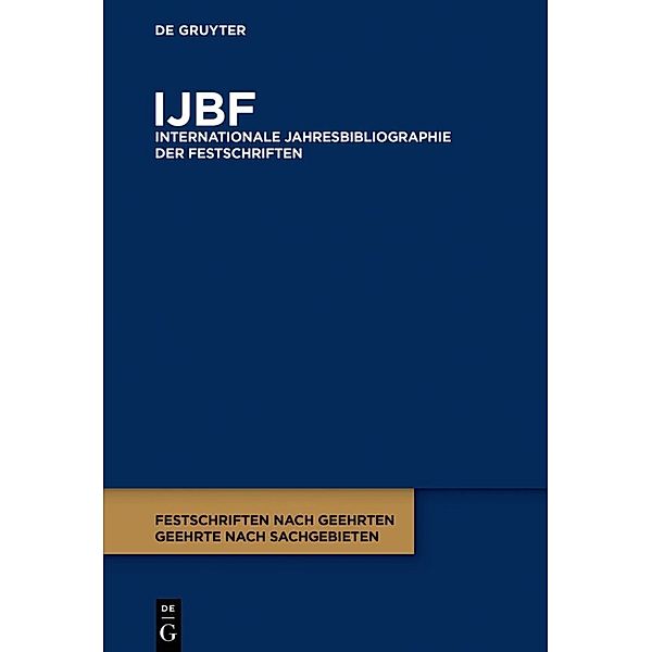 IJBF / 2023, 3 Teile