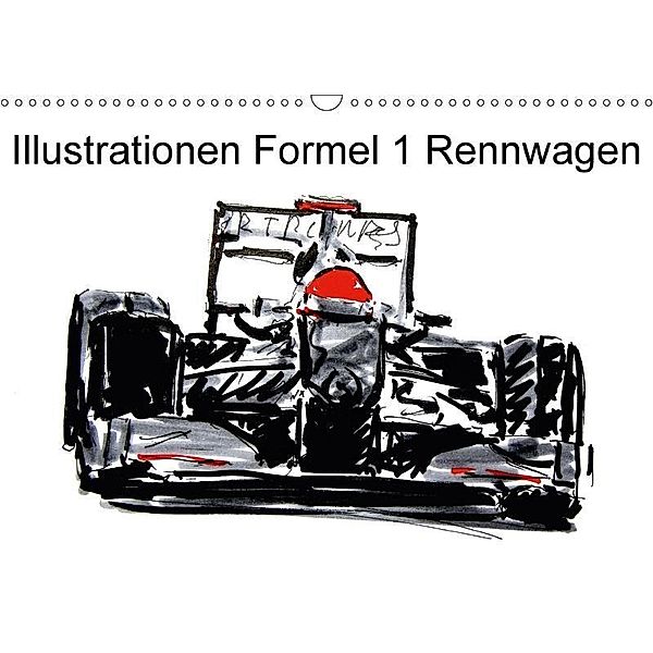 Illustrationen Formel 1 Rennwagen (Wandkalender 2017 DIN A3 quer), Gerhard Kraus