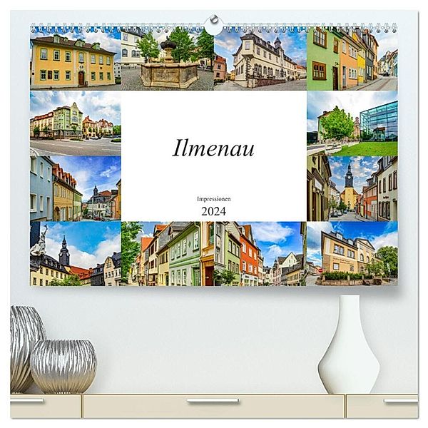 Ilmenau Impressionen (hochwertiger Premium Wandkalender 2024 DIN A2 quer), Kunstdruck in Hochglanz, Dirk Meutzner