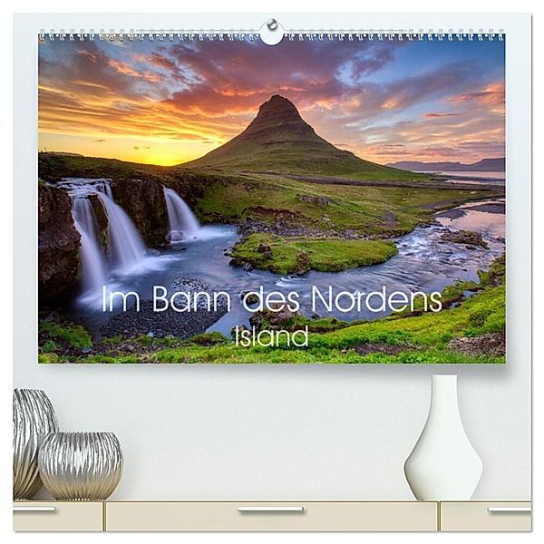 Im Bann des Nordens - Island (hochwertiger Premium Wandkalender 2024 DIN A2 quer), Kunstdruck in Hochglanz, Judith Kuhn