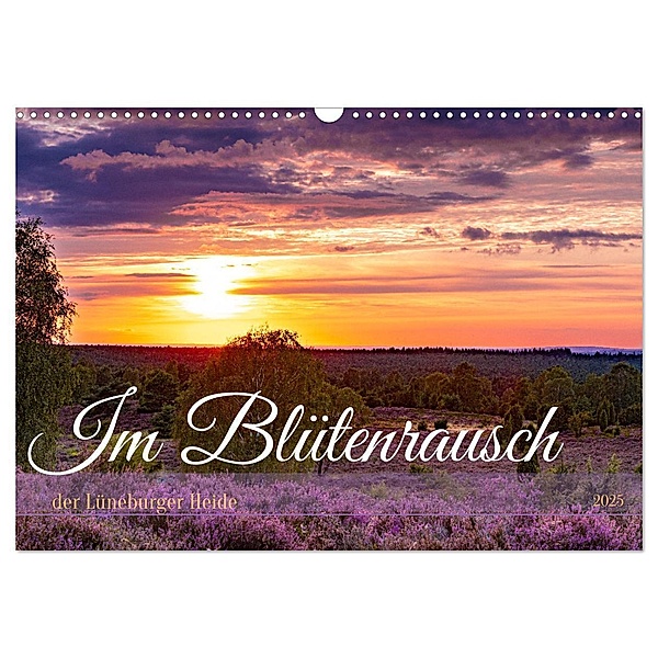 Im Blütenrausch der Lüneburger Heide (Wandkalender 2025 DIN A3 quer), CALVENDO Monatskalender, Calvendo, Sandra Lorenzen-Müller