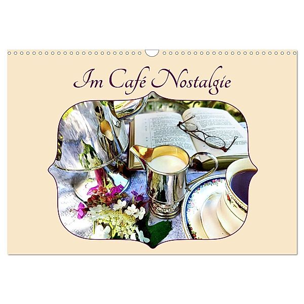Im Café Nostalgie (Wandkalender 2024 DIN A3 quer), CALVENDO Monatskalender, Eva Ola Feix