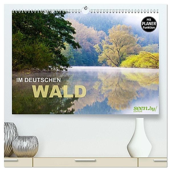 Im Deutschen Wald 2024 - ein Notizkalender (hochwertiger Premium Wandkalender 2024 DIN A2 quer), Kunstdruck in Hochglanz, Volker Müther