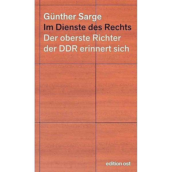 Im Dienste des Rechts, Günther Sarge