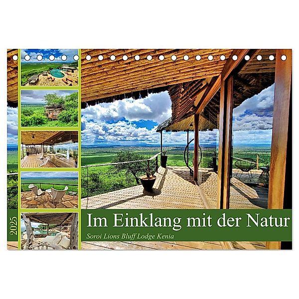 Im Einklang mit der Natur - Soroi Lions Bluff Lodge Kenia (Tischkalender 2025 DIN A5 quer), CALVENDO Monatskalender, Calvendo, Susan Michel