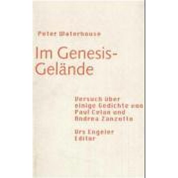 Im Genesis-Gelände, Peter Waterhouse