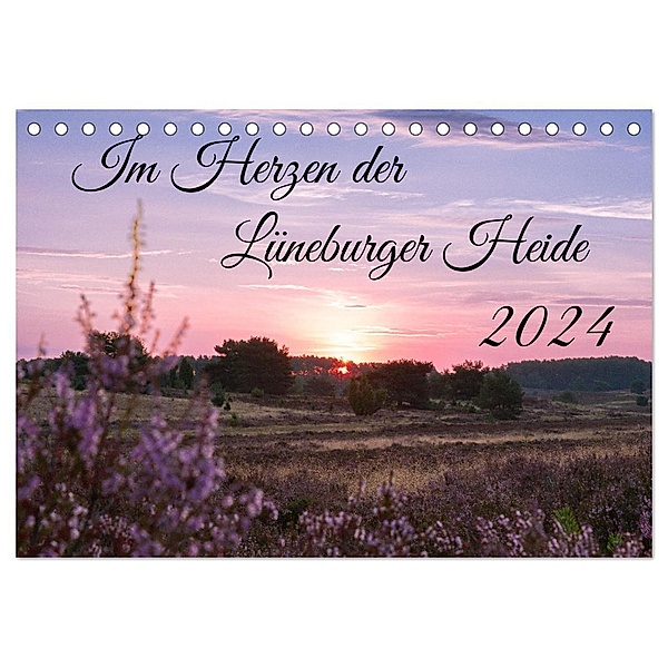 Im Herzen der Lüneburger Heide (Tischkalender 2024 DIN A5 quer), CALVENDO Monatskalender, Sandra Lorenzen-Müller