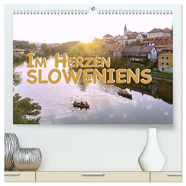 Im Herzen Sloweniens (hochwertiger Premium Wandkalender 2024 DIN A2 quer), Kunstdruck in Hochglanz, Hanna Wagner