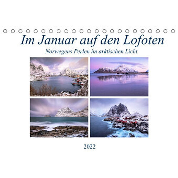 Im Januar auf den Lofoten (Tischkalender 2022 DIN A5 quer), Joachim Hasche