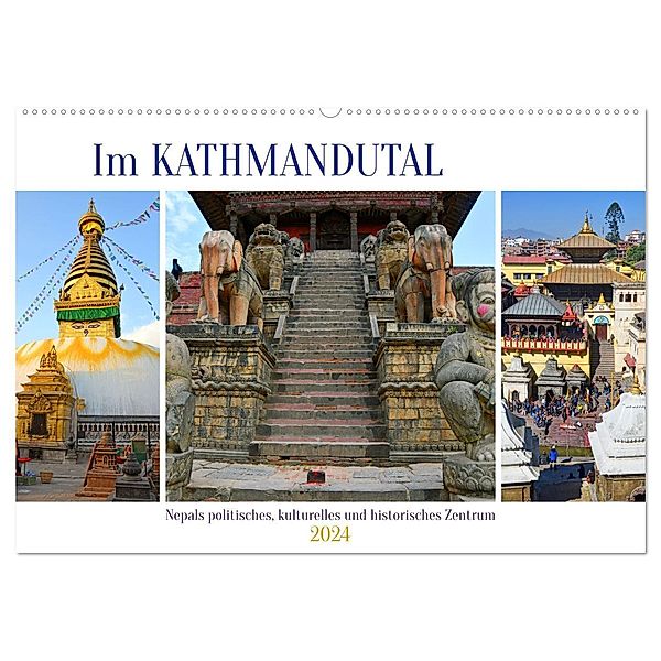 Im Kathmandutal (Wandkalender 2024 DIN A2 quer), CALVENDO Monatskalender, Ulrich Senff