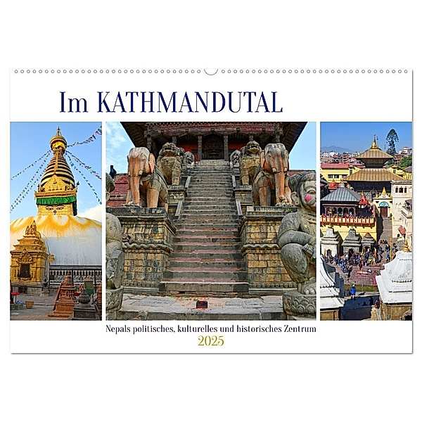 Im Kathmandutal (Wandkalender 2025 DIN A2 quer), CALVENDO Monatskalender, Calvendo, Ulrich Senff